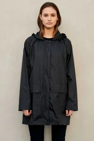 PAQME - Womens 3/4 Raincoat - Black