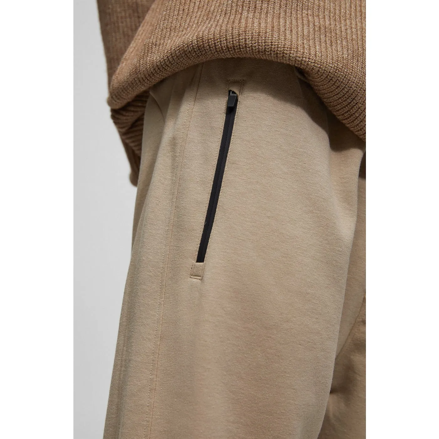 PB Beige Joggers with Zip