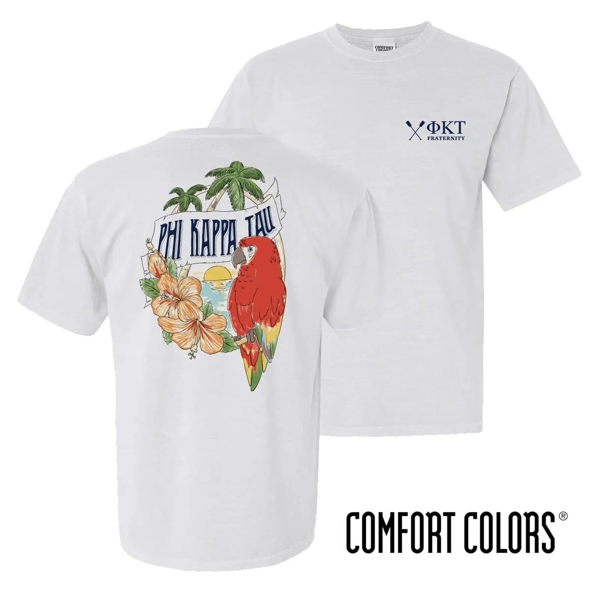 Phi Tau Comfort Colors Tropical Tee