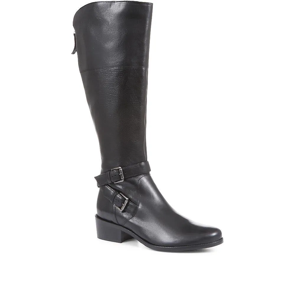 Phoebe Standard Fit Leather Knee High Boots - PHOEBEM / 320 895