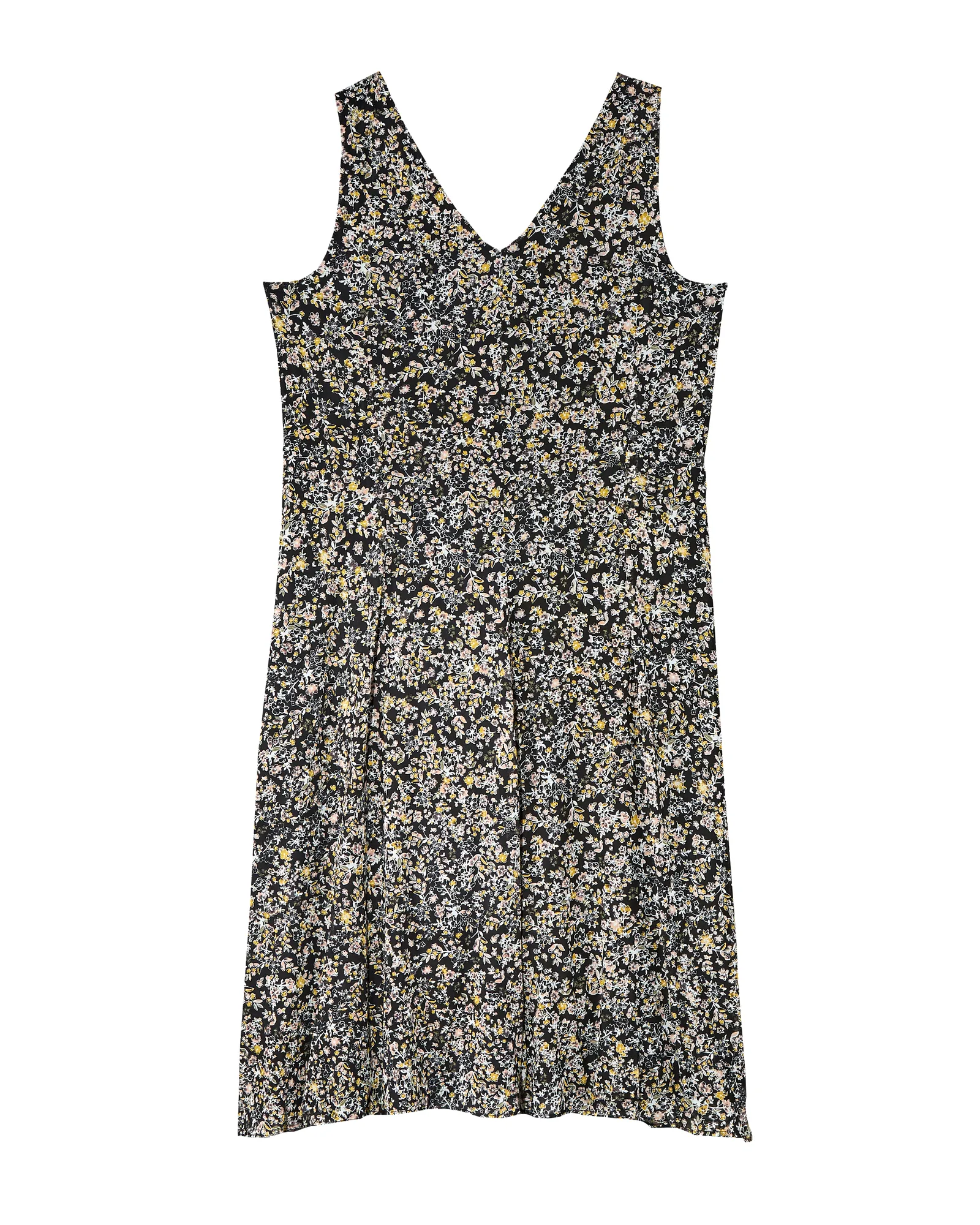 Plano Knit Mesh Dress | Black / Yellow