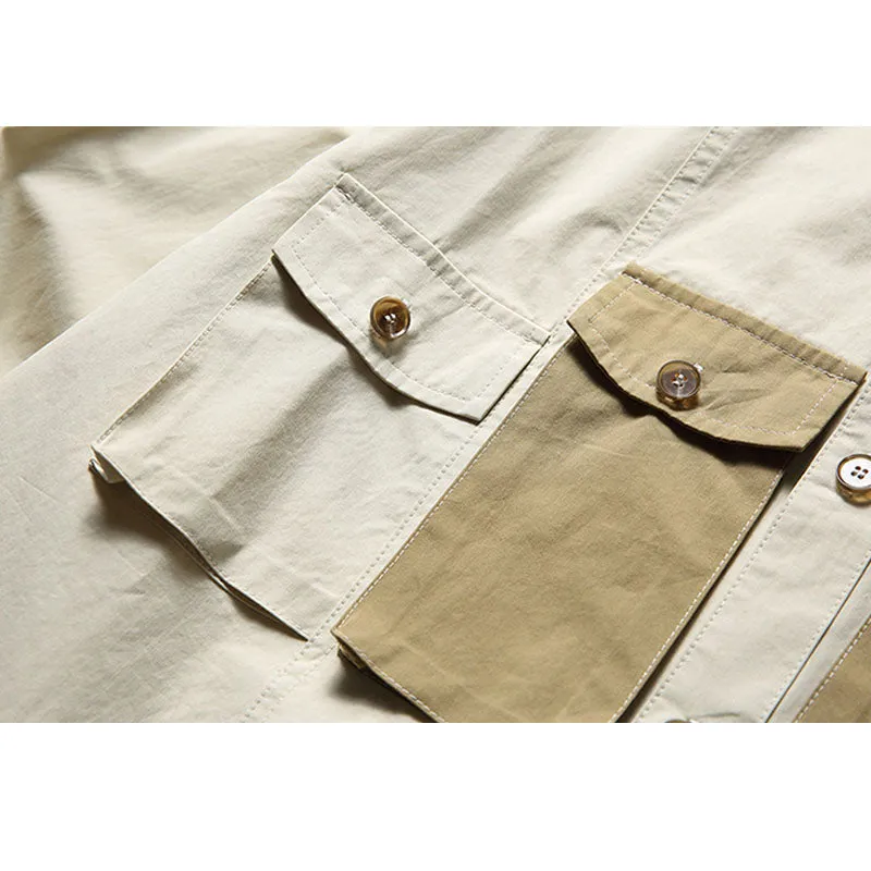 Pocket Contrast Shirts