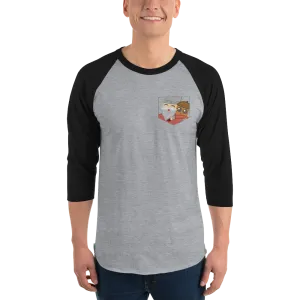 Pocket Gnome 3/4 Sleeve Baseball Tee - StandUpGuyLive