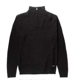 Projek Raw 1/4 Zip Sweater | Black