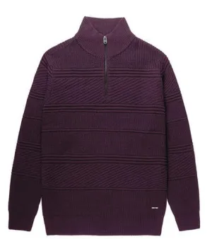 Projek Raw 1/4 Zip Sweater | Plum