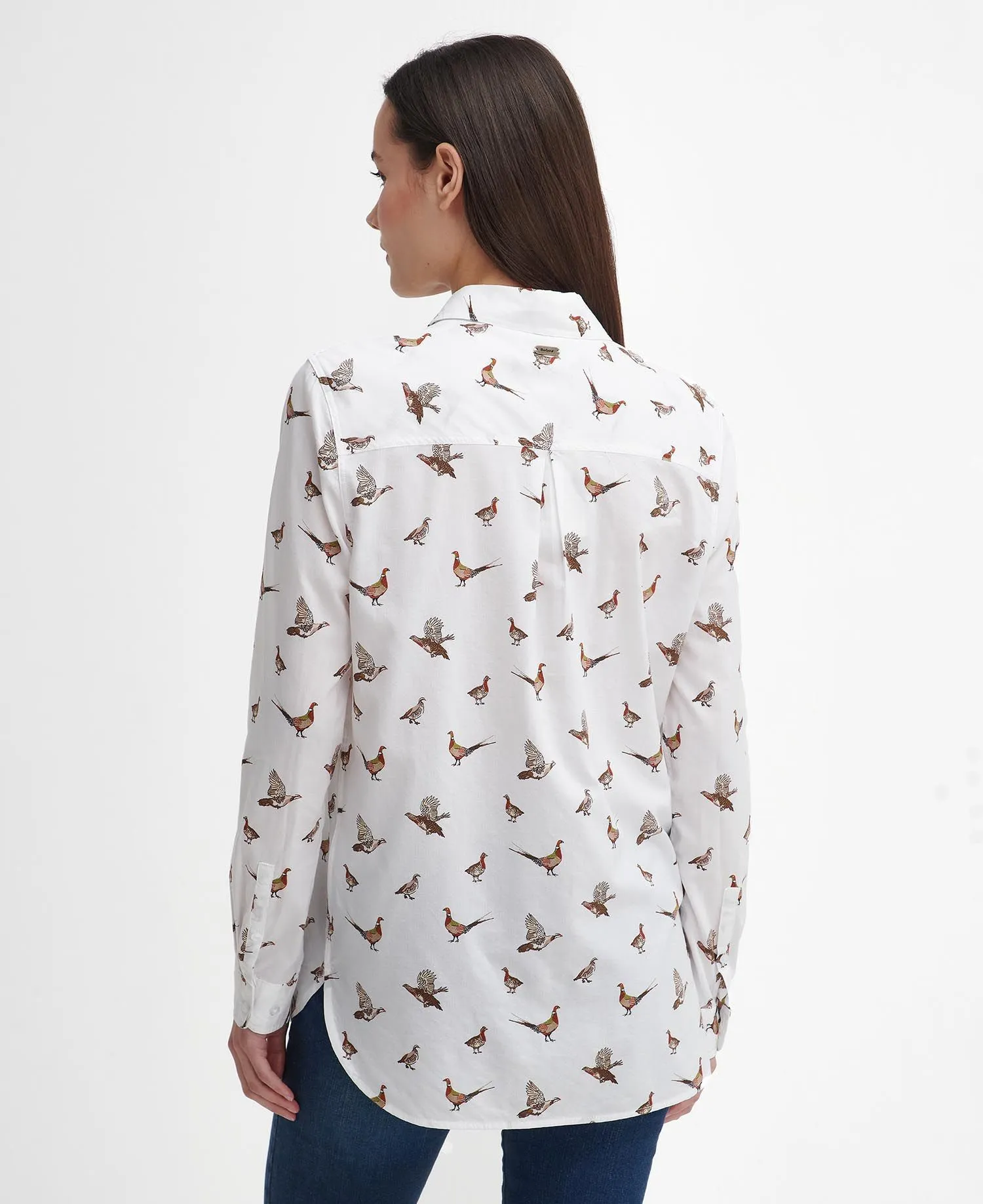 Safari Relaxed Long-Sleeved Shirt - Grouse Print