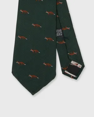 Silk Club Tie in Hunter Fox