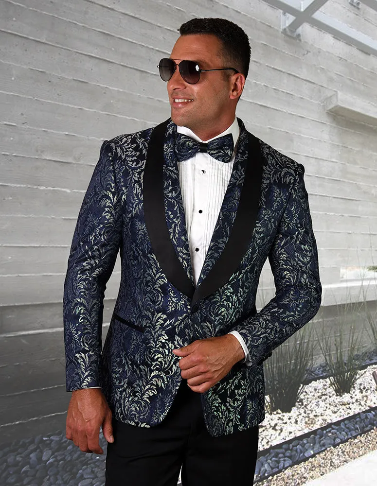 Single Jacket With Matching Bow Tie| LJ-100| Sapphire