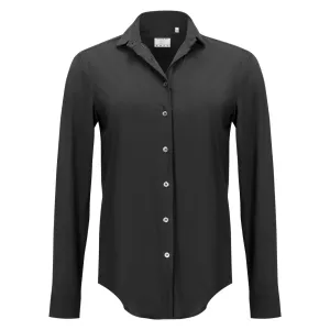 Skin Like Relaxed Button Down - Black