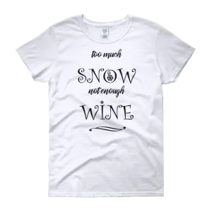 Snow & Wine Christmas Womens Tee