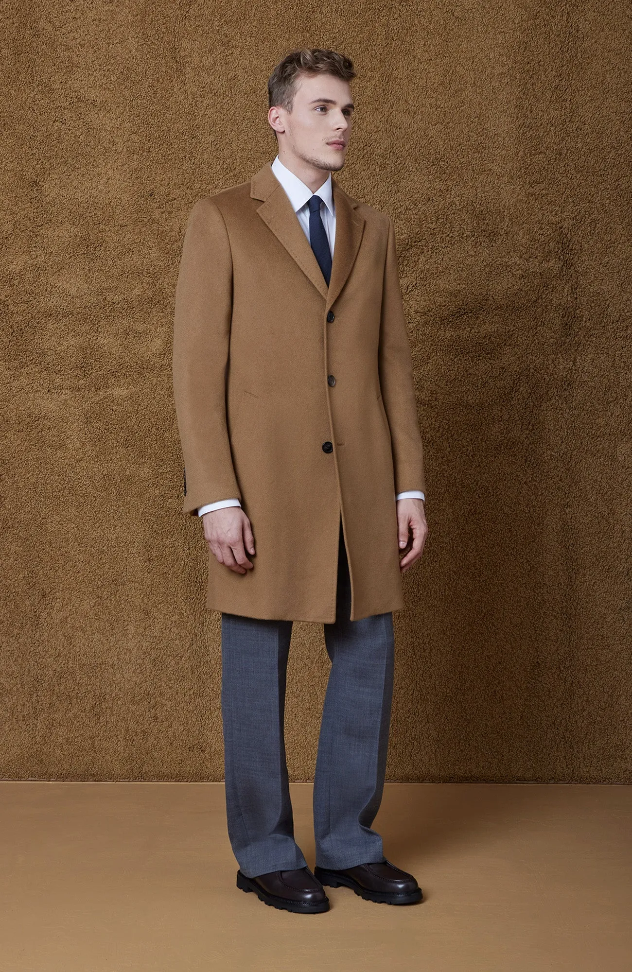 ST. PIERRE CASHMERE TOPCOAT in VICUNA