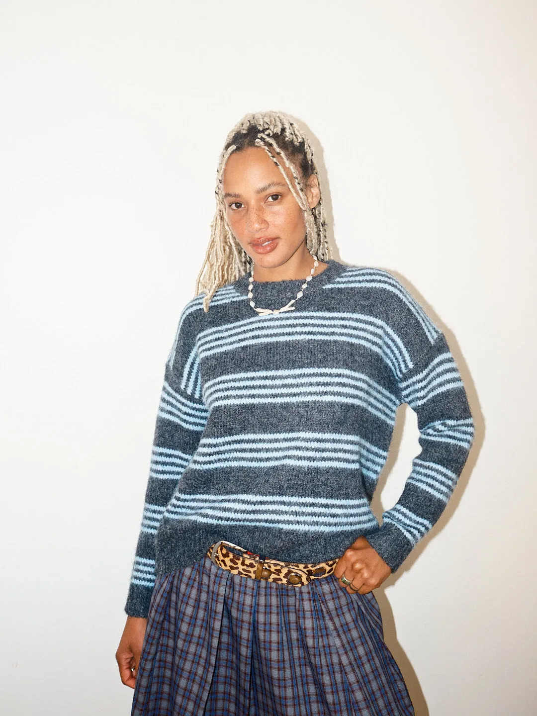 Striped Sweater - Blue Stripe