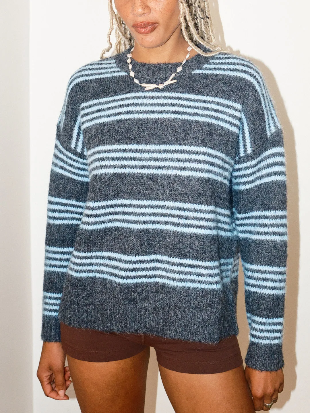 Striped Sweater - Blue Stripe