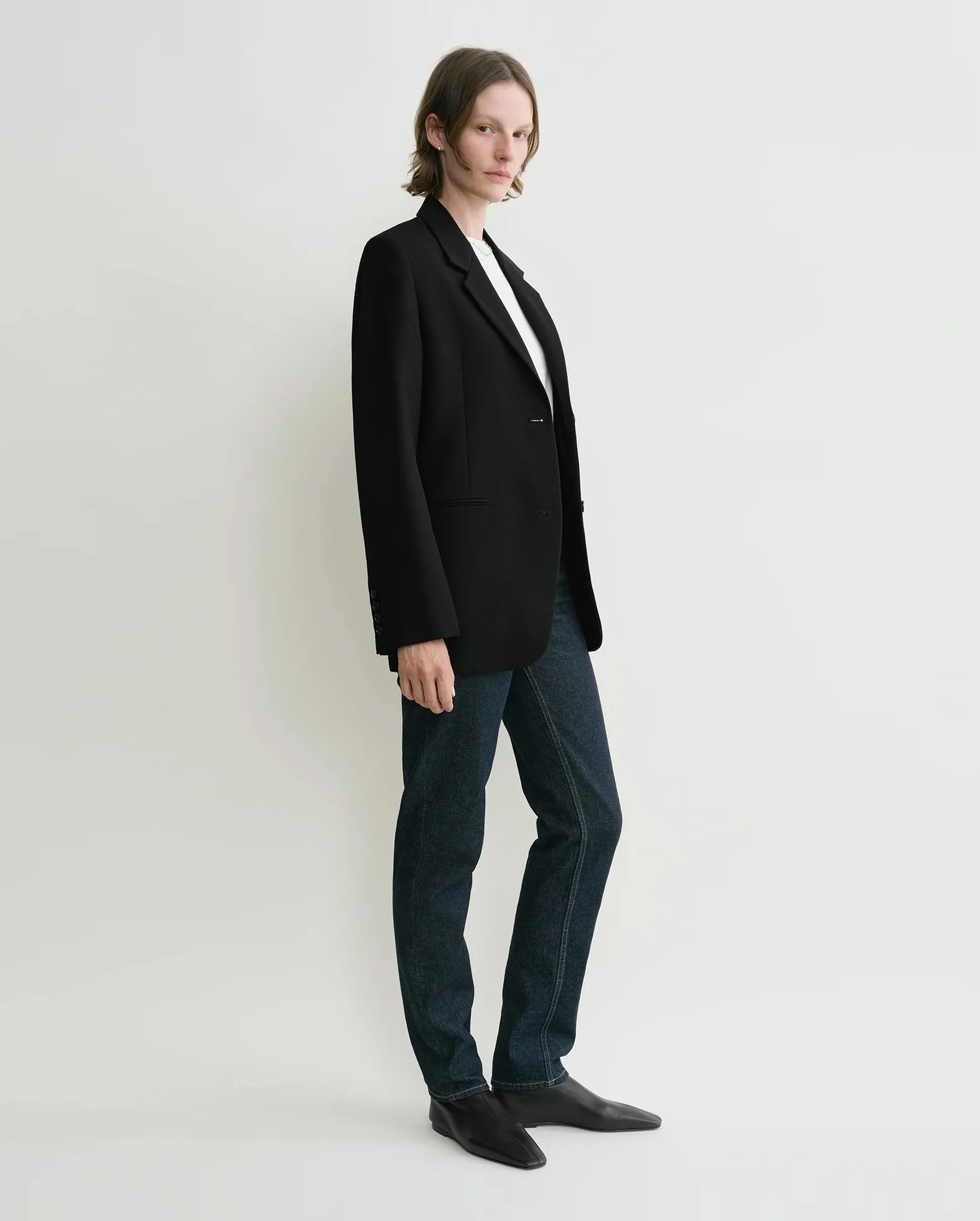 TAILORED SUIT JACKET / BLACK