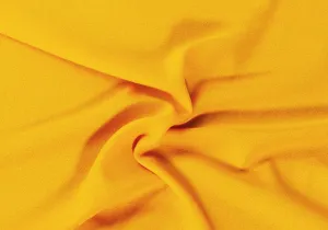 Vibrant Taxicab Yellow Wool Crepe (Made in Italy)