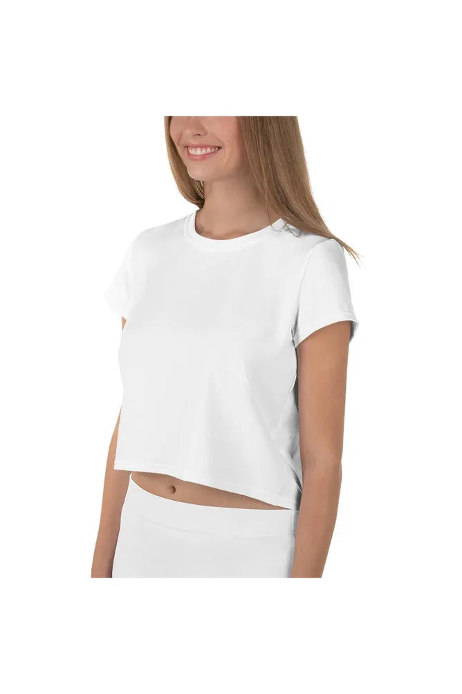 White Crop Tee