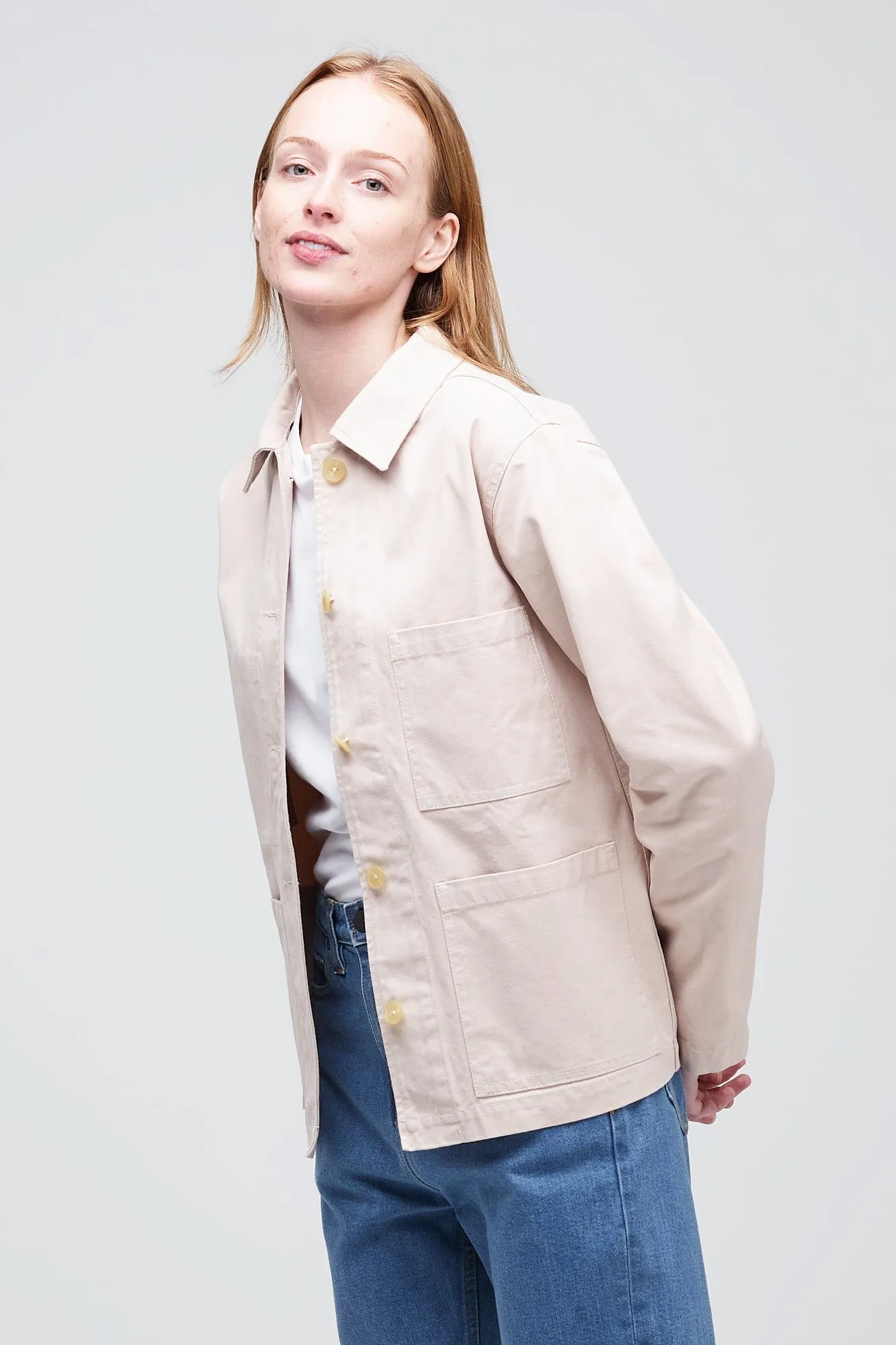 Women's Chore Jacket - Cream