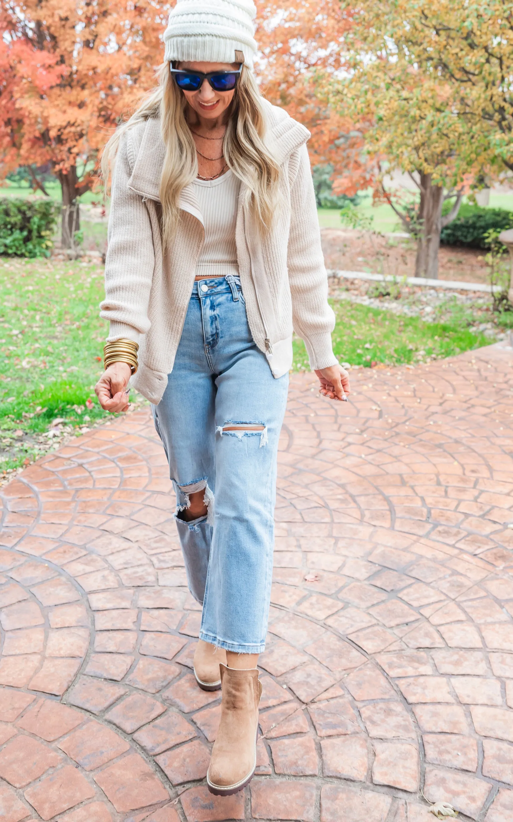 Wrap Up in Our Favorite Oatmeal Sweater Jacket